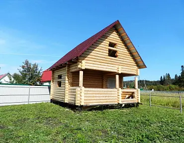 Баня из бревна 6х7 м